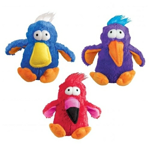 3 X Dodo Plush Squeaker Dog Toy In Assorted Colours Dog