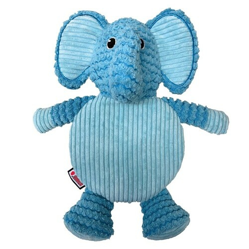 3 X Low Stuff Crackle Tummiez Plush Textured Squeaker Dog Toy – Elephant Cat