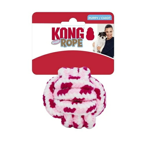 3 X Rope Knot Ball Fetch Dog Toy For Puppies – Assorted Colours Dog