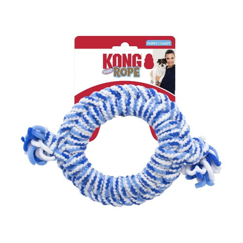 3 X Rope Ring Fetch & Tug Dog Toy For Puppies – Assorted Colours Dog