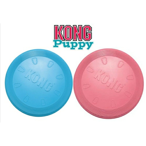 4 X Puppy Flyer Soft Frisbee Fetch Dog Toy In Pink Or Blue Dog