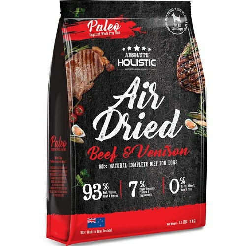 Air Dried Grain Free Dog Food Beef & Venison 1Kg Dog