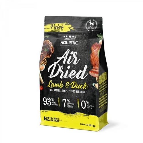 Air Dried Grain Free Dog Food Lamb & Duck 1Kg – Made In New Zealand Dog