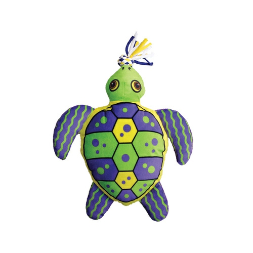 Aloha Turtle Canvas Squeaker Tug Dog Toy Dog