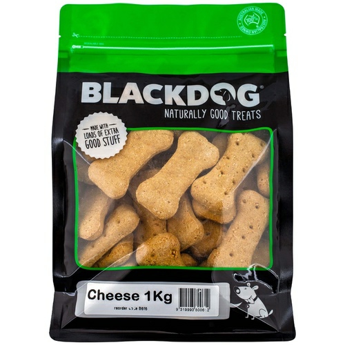 Black Dog Naturally Baked Cheese Australian Biscuit Treats For Dogs 1Kg Dog