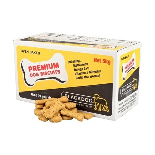 Black Dog Naturally Baked Double Cheese & Bacon Australian Biscuit Treats For Dogs 5Kg Dog