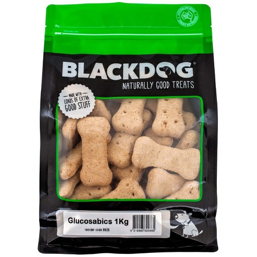 Black Dog Naturally Baked Glucosa-Bics Australian Biscuit Treats For Dogs 1Kg Dog