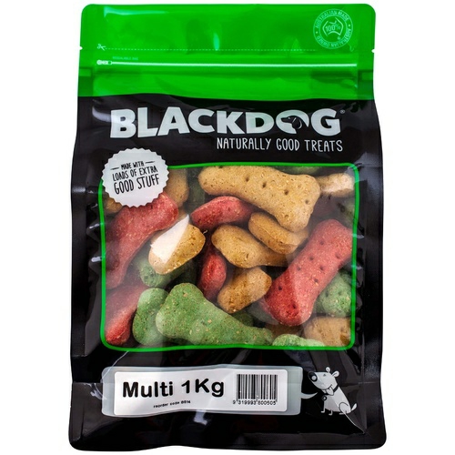 Black Dog Naturally Baked Multi Mix Australian Biscuit Treats For Dogs – 1Kg Dog