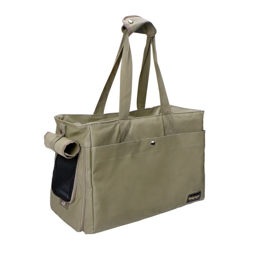 Canvas Pet Carrier Tote For Cats & Dogs – Light Green Carriers & Strollers