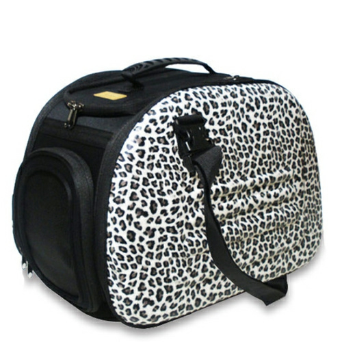 Classic Eva Collapsible Pet Carrier – Safari Leopard Beds & Sleep Accessories