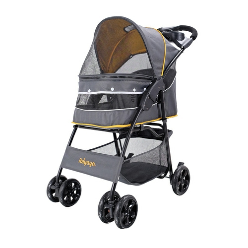 Cloud 9 Pet Stroller For Cats & Dogs Up To 20Kg – Mustard Yellow Carriers & Strollers