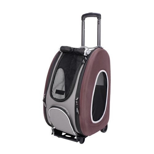 Convertable Pet Carrier With Wheels – Chocolate Carriers & Strollers