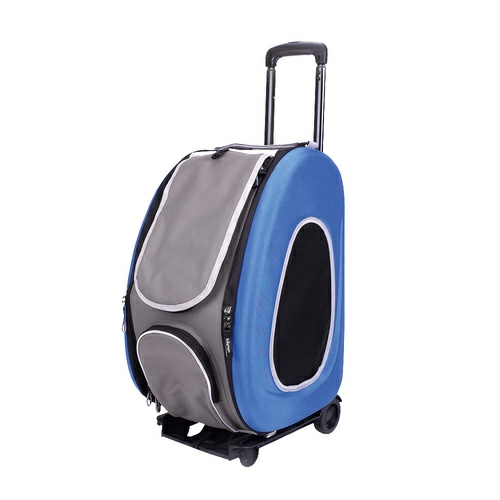 Convertable Pet Carrier With Wheels – Royal Blue Carriers & Strollers