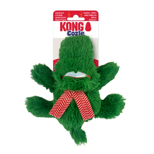 Cozie Snuggle Dog Toy – Christmas Holiday Alligator – Small Dog