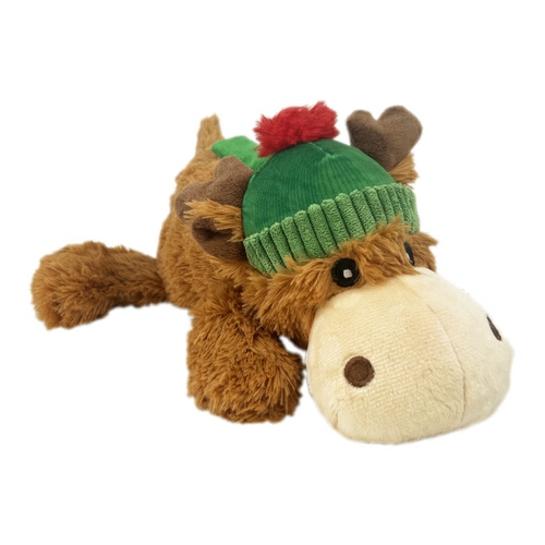 Cozie Snuggle Dog Toy – Christmas Holiday Reindeer – Medium – Pack Of 3 Dog