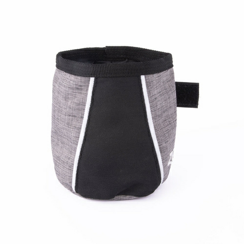 Dog Treat & Training Bag – Attach To Belt Loop Or Wasteband – Graphite Grey Bowls & Fountains