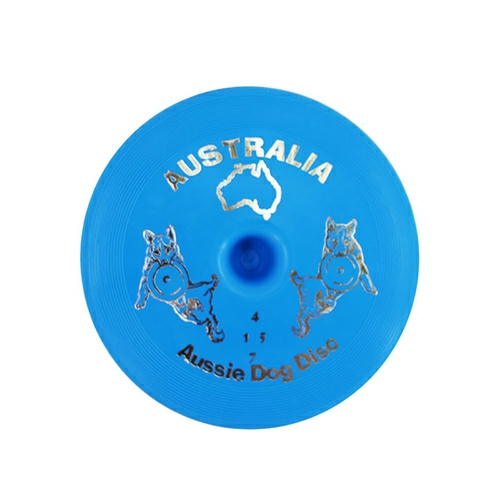 Flying Disc Fetch Dog Toy – Blue Soft Frisbee Dog