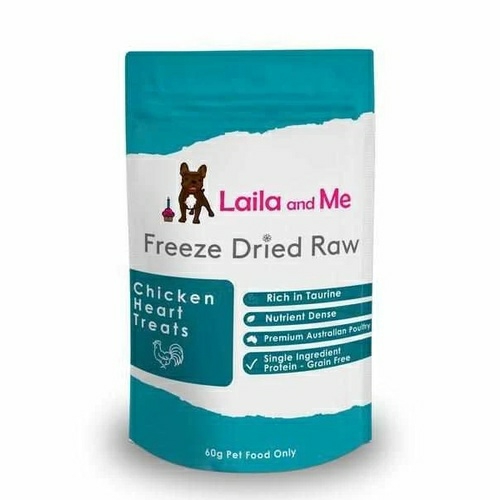 Freeze Dried Australian Chicken Hearts For Cats & Dogs 60G Cat