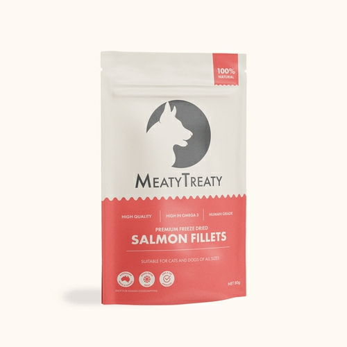 Freeze Dried Australian Salmon Fillet Cat & Dog Treats 80G Cat