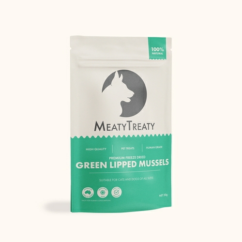 Freeze Dried New Zealand Green Lipped Mussels Cat & Dog Treats 50G Cat