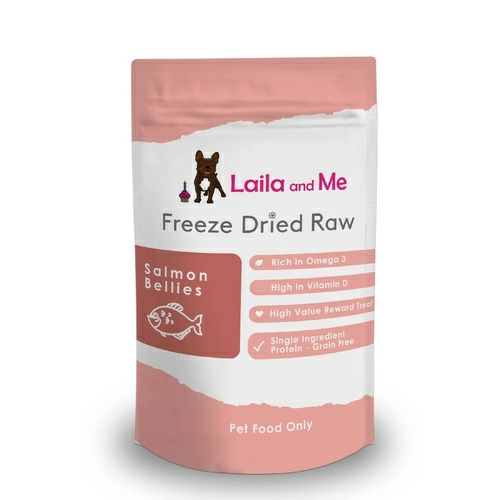 Freeze Dried Raw Salmon Bellies 60G Dog