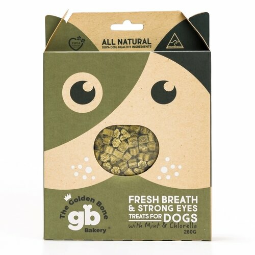 Golden Bone Bakery Fresh Breath & Strong Eyes Dog Training Treats With Seaweed 280G Dog