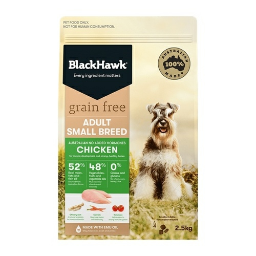 Grain Free Chicken Dry Dog Food For Small Breeds 2.5Kg Dog