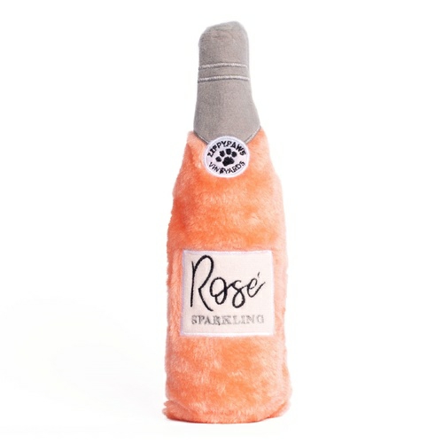 Happy Hour Crusherz With Replaceable Squeaker Bottle Dog Toy – Rosé Dog