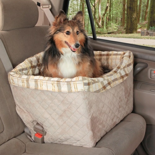 Happy Ride (Prev. Solvit) Quilted Jumbo On-Seat Booster Safety Seat For Dogs Car Seats & Car Protection