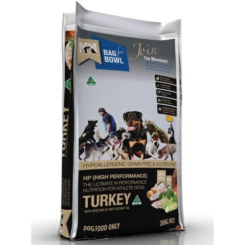 High Performance Dog Food – Grain Free Turkey – 20Kg Dog