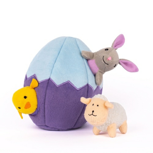 Interactive Burrow Plush Dog Toy – Easter Egg And Friends Dog