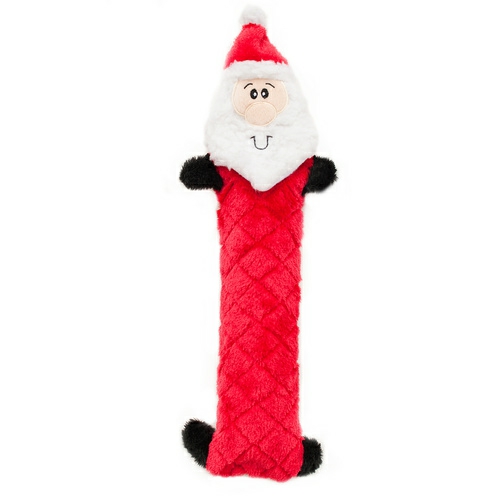 Jigglerz Shakeable Crinkly Low-Stuffing Dog Toy – Santa Chew Toys