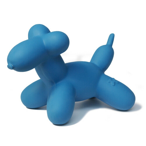 Latex Squeaker Dog Toy – Blue Balloon Dog – Large Dog