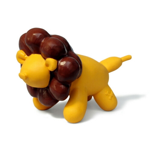 Latex Squeaker Dog Toy – Yellow Balloon Lion – Large Dog