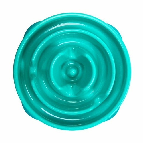 Mini Fun Feeder Interactive Slow Bowl For Dogs – Teal Bowls & Fountains