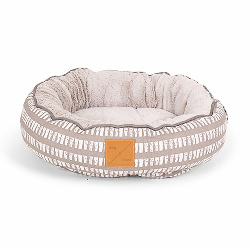 Mog & Bone 4 Seasons Reversible Dog Bed – Latte Mosaic Beds & Blankets