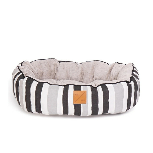 Mog & Bone 4 Seasons Reversible Dog Bed – Pebble Black Brush Stroke Beds & Blankets