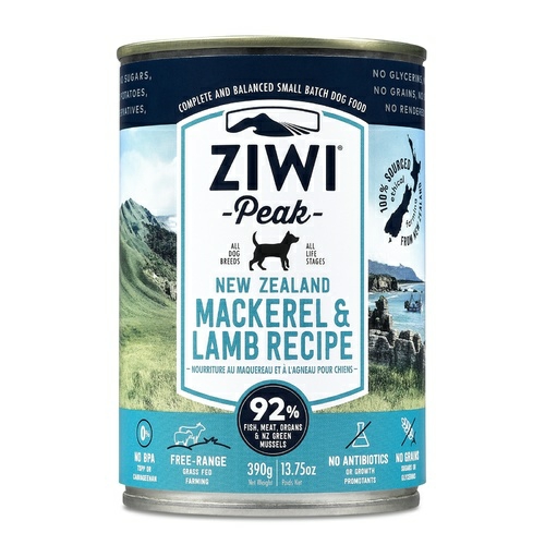 Moist Grain Free Dog Food – Mackerel & Lamb – 390G X 12 Cans Dog