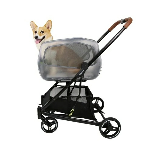 Neorider Multi-Purpose Detachable Pet Stroller – Silver Mist Carriers & Strollers