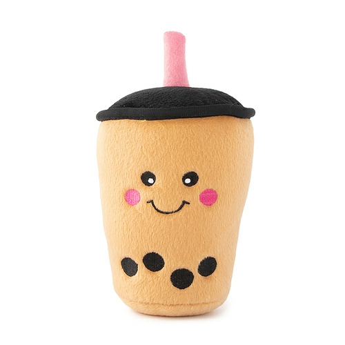 Nomnomz Squeaker Dog Toy – Boba Milk Tea Dog