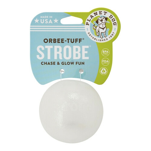 Orbee-Tuff Flashing Strobe Ball Dog Toy – Glow In The Dark Dog