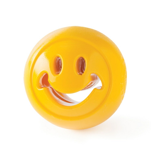 Orbee Tuff Nooks Treat Hiding Dog Toy With Happiness Smiley Face Dog