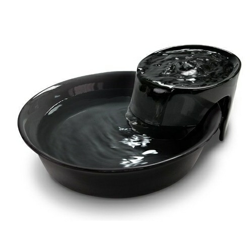 Pioneer Big Max Ceramic Pet Drinking Fountain 3.7 Litres – Black Automatic Feeders & Fountains