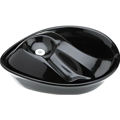 Pioneer Raindrop Ceramic Pet Drinking Fountain 1.7 Litre – Black Automatic Feeders & Fountains