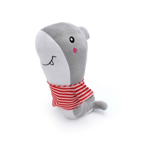 Playful Pal Plush Squeaker Rope Dog Toy – Shelby The Shark Dog