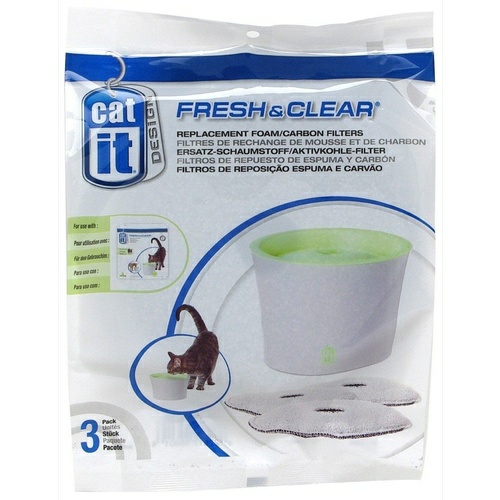 Replacement Filters For 3 Litre Fresh & Clear Fountain Automatic Feeders & Fountains