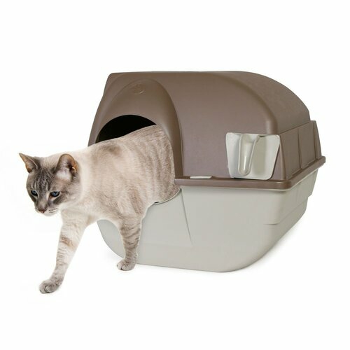 Roll N Clean Easy Clean Covered Cat Litter Box Cat