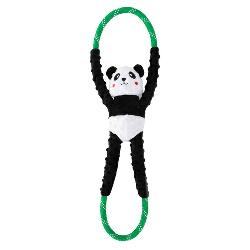 Ropetugz Squeaker Dog Toy With Rope – Panda Dog