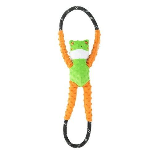 Ropetugz Squeaker Dog Toy With Rope – Tree Frog Dog