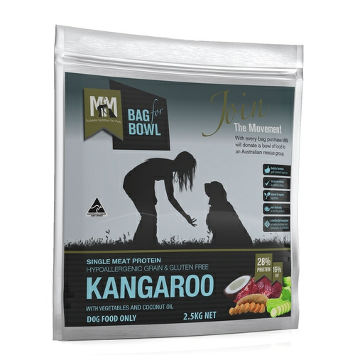 Single Ingredient Grain Free Dry Dog Food – Kangaroo 2.5Kg Dog